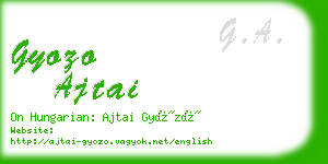 gyozo ajtai business card